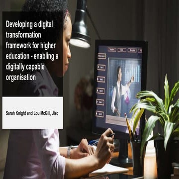 Developing a digital transformation framework for higher education ...