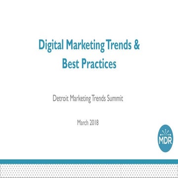 Digital Marketing Trends & Best Practices Summit