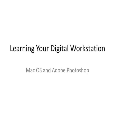 Digital work station intro