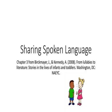 Sharing spoken language