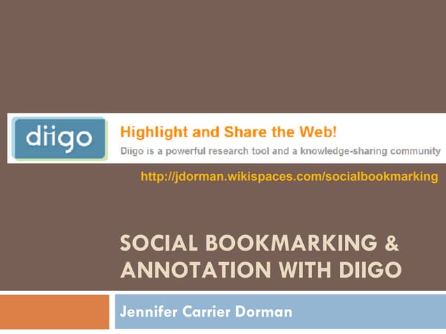 Diigo Tutorial