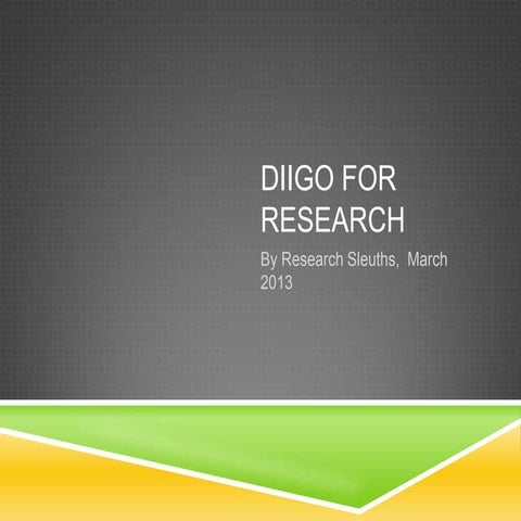 Diigo for research