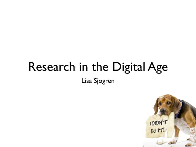 Unless It Was a Digital Dog, No One Ate Your Homework (Diigo)