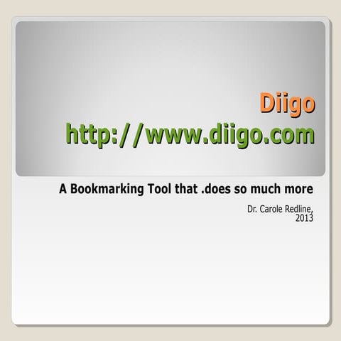 Diigo tutorial