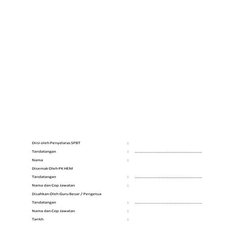Diisi oleh penyelaras spbt | DOCX