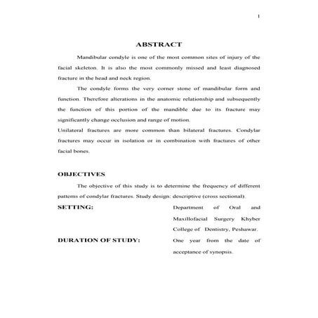 Patterns of condylar fractures