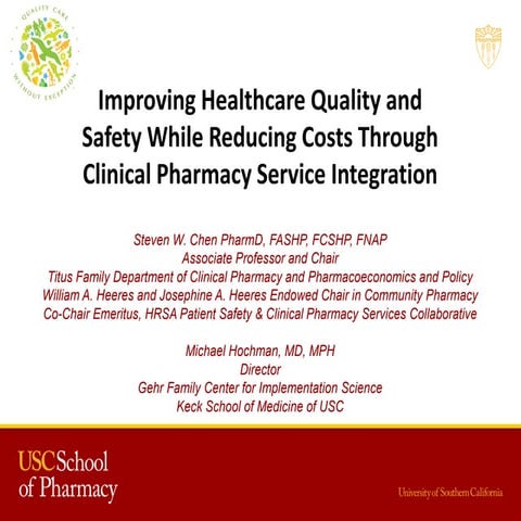 Improving Healthcare Quality and Safety while Reducing Costs through ...