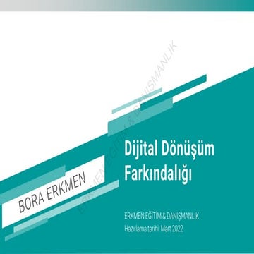 Dijital dönüşüm farkındalığı
