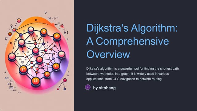the unexpected potential of Dijkstra's Algorithm | PPT