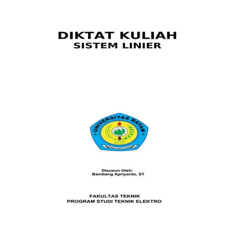 Diktat sistem-linier