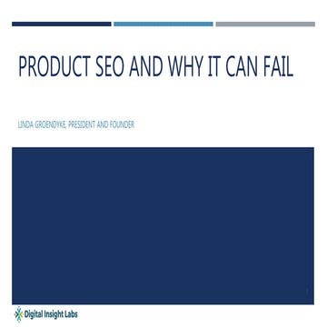 Product SEO and Why It Can Fail
