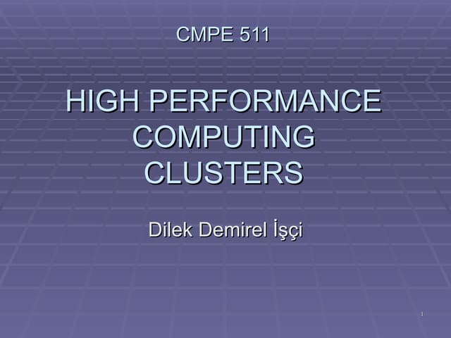 High Performance computing for Resercher