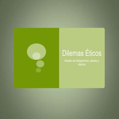 Dilema ecológico