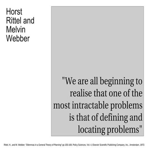 Dilemmas in a general theory of planning wicked problems