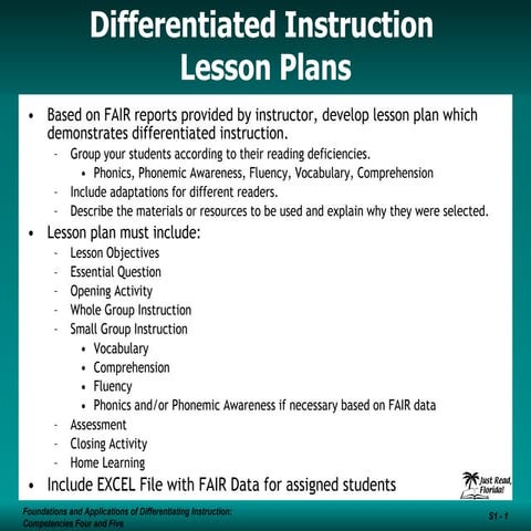 DI Lesson Plan