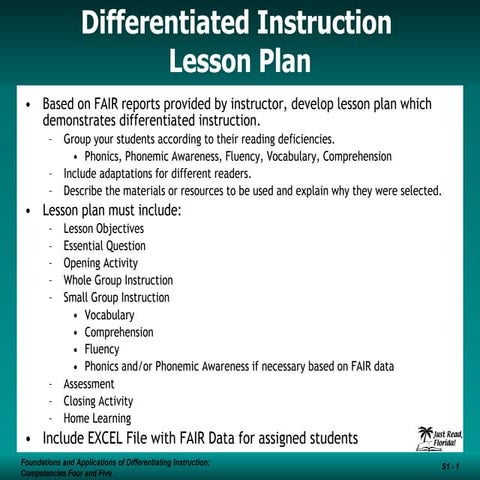 DI Lesson Plan