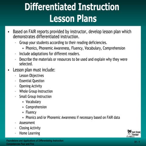 DI Lesson Plans