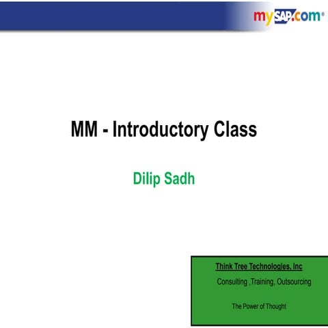Dilip sadh  mm wm overview