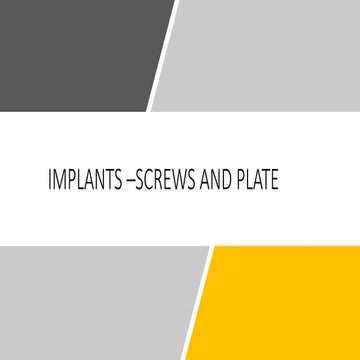 screws and plate