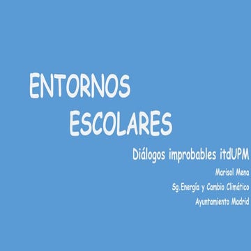 Patios y entornos escolares