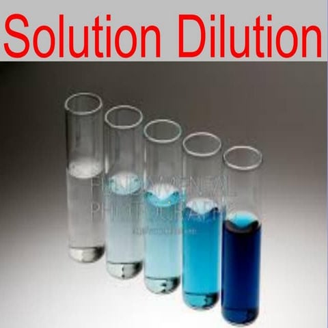 Solution Dilution PPT