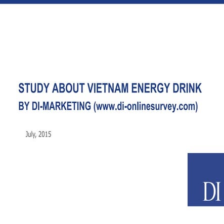 Energy drinks usage in Vietnam