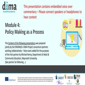 Module 4: Policy Making as a Process Dima course content