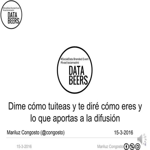 Dime cómo tuiteas y te diré lo que aportas a la difusión