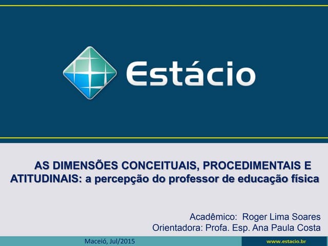 Dimensões de ensino da educação física