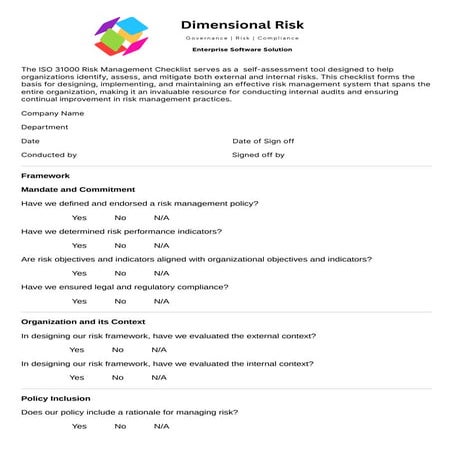 ISO 31000 checklist.pdf