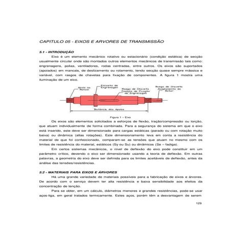 Dimensionamento de eixos