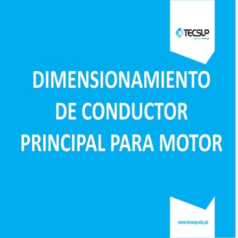 Dimensionamiento de conductor