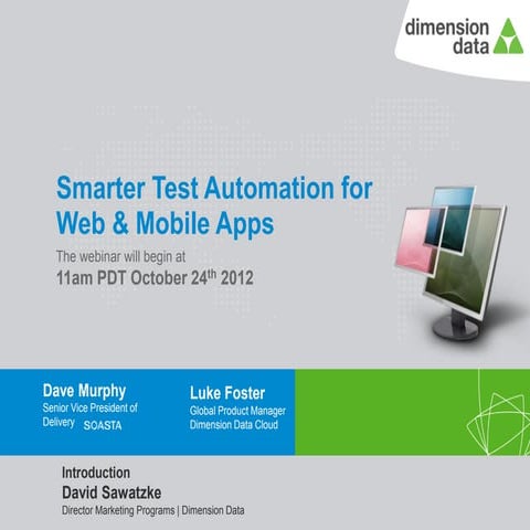 Smarter Test Automation for Web & Mobile Apps