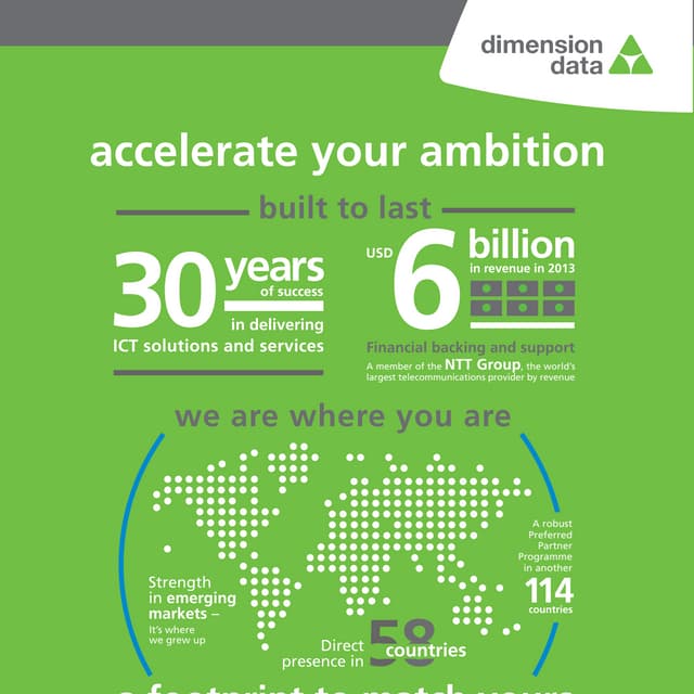 Dimension Data Overview Infographic PDF
