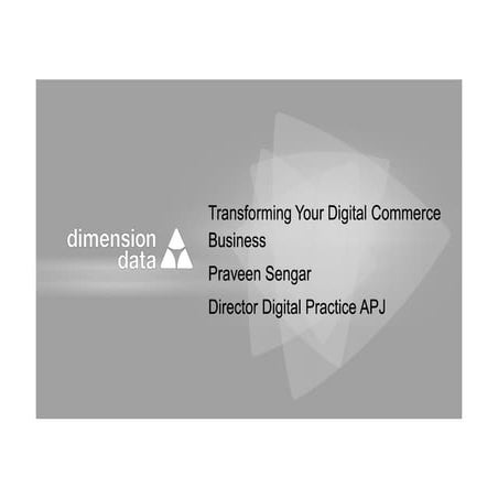 Transforming Your Digital Commerce Business