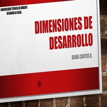 Dimensiones de desarrollo