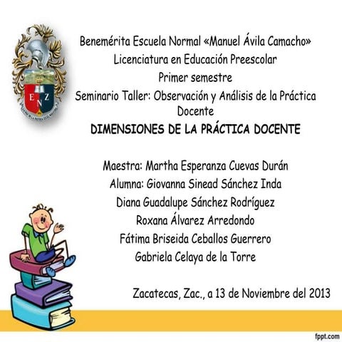 Dimensiones de la práctica docente (1)