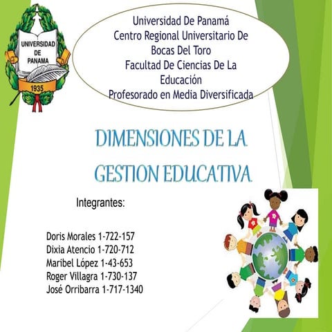 Dimensiones de la gestión educativa | PDF