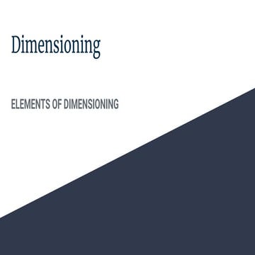 Dimensioning