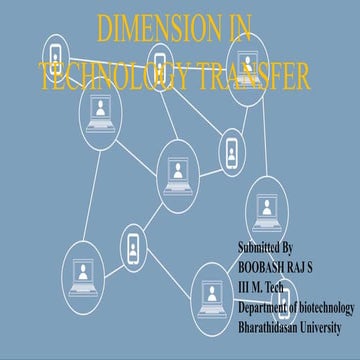 Dimension in technology transfer