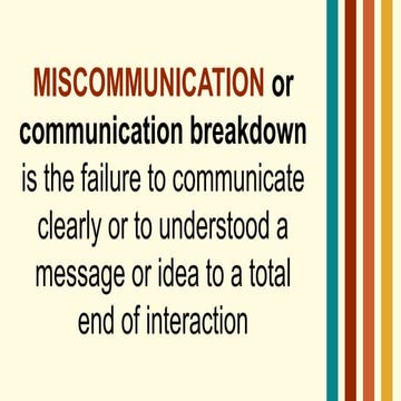 Understanding Dimensions of Communication to Prevent Miscommunication ...