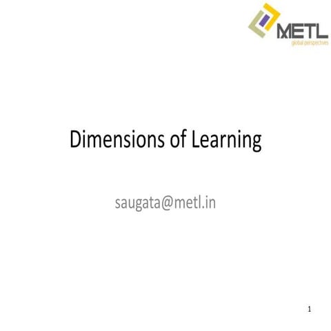Dimensions Of Learning