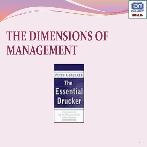 Dimensions of management