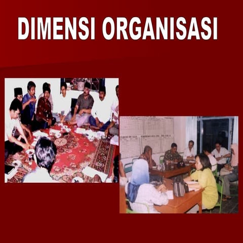 Dimensi Organisasi