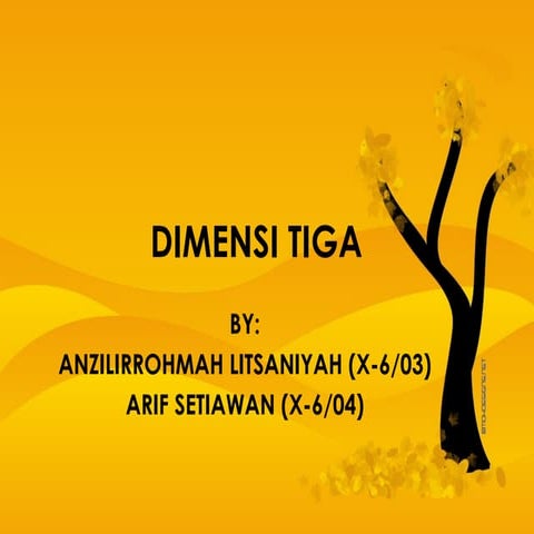 Dimensi tiga