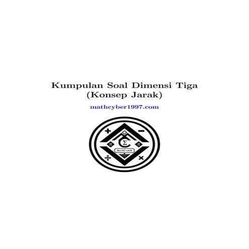 Dimensi tiga _konsep_jarak_