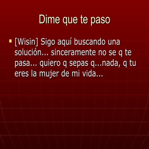 Dime Que Te Paso