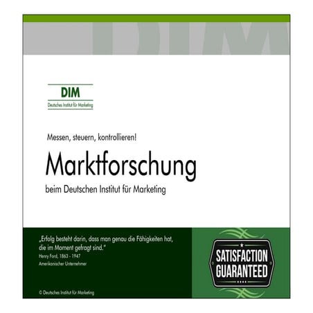 Marktforschung - DIM