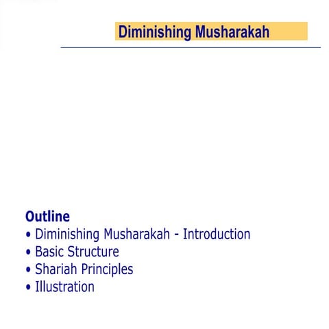 Diminishing Musharakah MBL