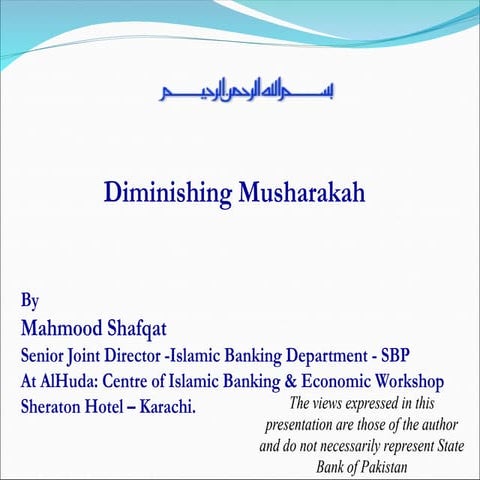 Comprehensive Guide to Diminishing Musharakah in Islamic Finance | PPT